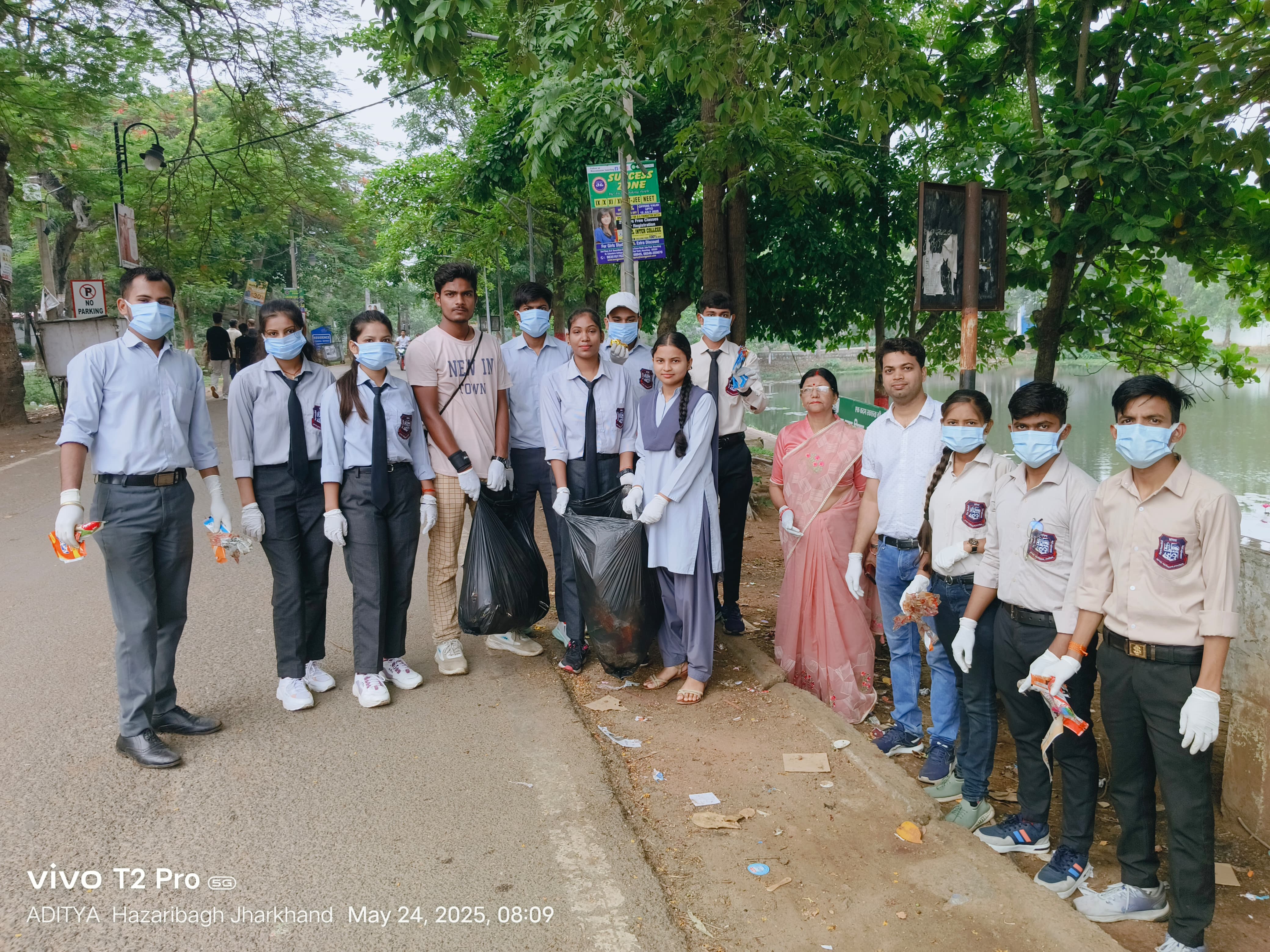 Jheel area Cleaning Operation